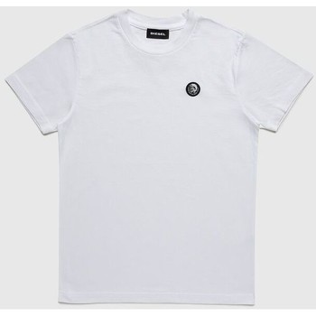 Textil Criança T-shirts e Pólos Diesel 00J4YE 00YI9 TFREDDY-K100 WHITE Branco