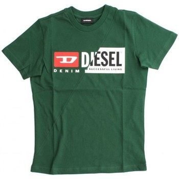 Textil Criança T-shirts e Pólos Diesel 00J4YH 00YI9 T-DIEGO-K50Q Verde