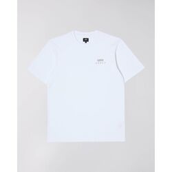 Textil Homem T-shirts e Pólos Edwin 45421MC000120 LOGO CHEST-WHITE Branco