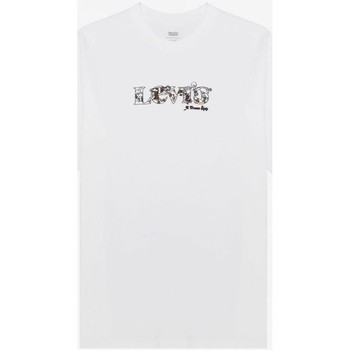 Textil Homem T-shirts e Pólos Levi's 87373 0017 - VINTAGE FIT TEE-MV LOGO Branco