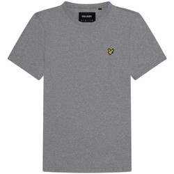 Textil Homem T-shirts e Pólos Lyle & Scott TS400VOG PLAIN T-SHIRT-T28 MID GREY MARL Cinza