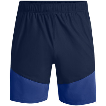 Textil Homem Calças curtas Under Armour Knit Woven Hybrid Shorts Bleu marine
