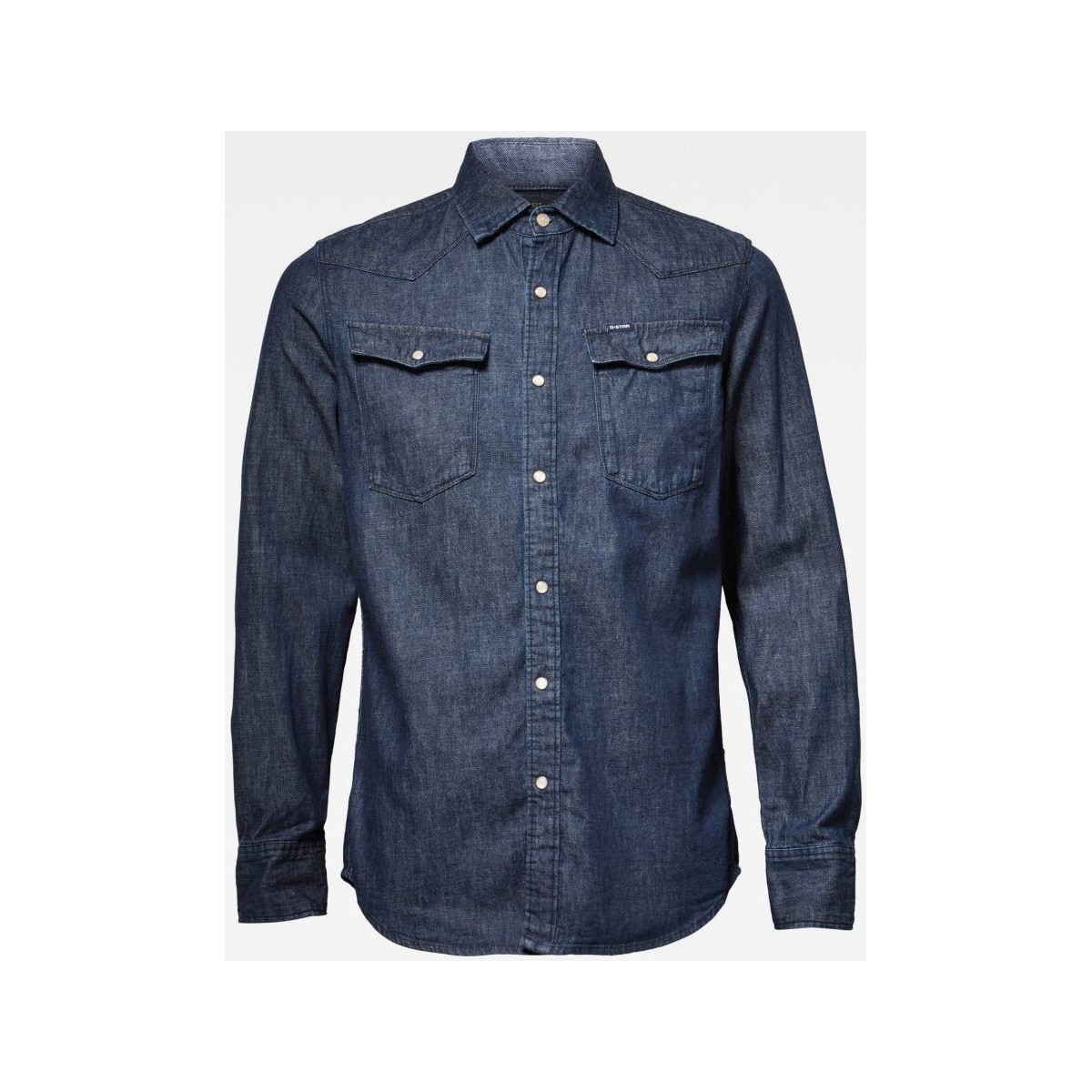 Textil Homem Camisas mangas comprida G-Star Raw D12697 D013 - 3301 SHIRT-082 RINSED Azul