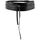 Acessórios Mulher Cinto Pieces 17028428 LEATHER WAIST BELT-BLACK Preto