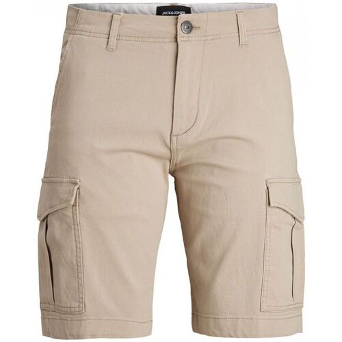 Textil Rapaz Shorts / Bermudas Jack & Jones 12182856 JOE-BEIGE Bege