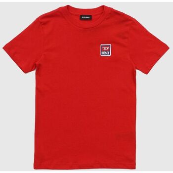 Textil Criança T-Shirt mangas curtas Diesel 00J4P7 00YI9 TDIEGODIV-K457 Vermelho