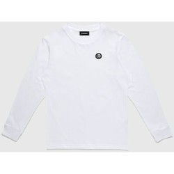 Textil Criança T-shirt mangas compridas Diesel 00J4YF 00YI9 TFREDDY ML-K100 WHITE Branco