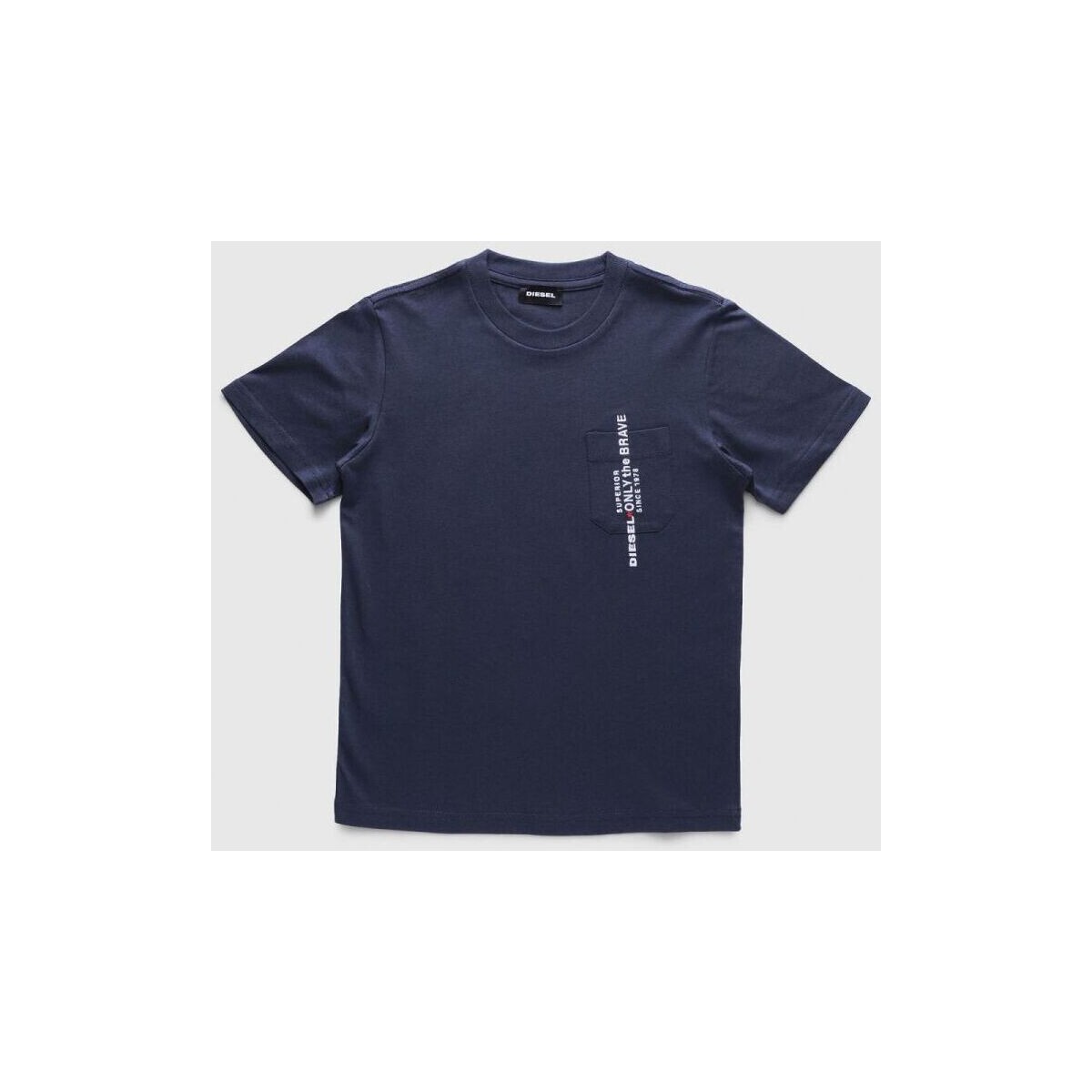 Textil Rapaz T-shirts e Pólos Diesel TJUSTPOCK 00J47X 00YI9-K80A BLU NAVY Azul