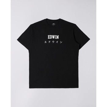Textil Homem T-shirts e Pólos Edwin 45121MC000125 JAPAN TS-8967 Preto