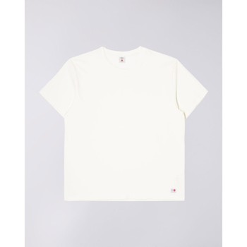 Textil Homem T-Shirt mangas curtas Edwin I029402-0202 WHITE Branco