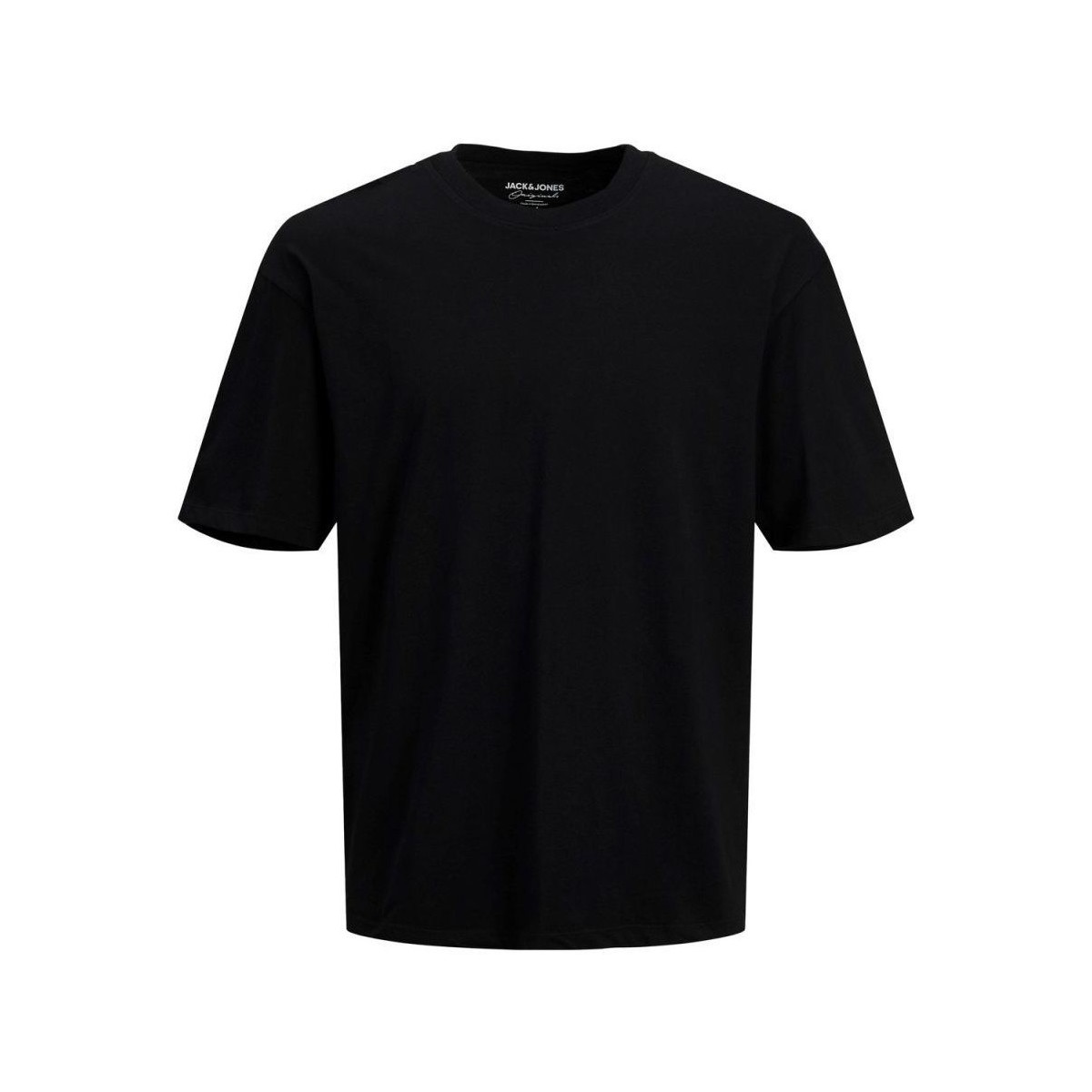 Textil Homem T-shirts e Pólos Jack & Jones 12185628 BRINK TEE-BLACK Preto