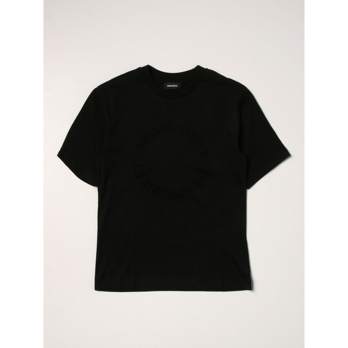 Textil Criança T-shirts Sportswear e Pólos Diesel J00289 0GRAM - TJUSTA43-K900 BLACK Preto