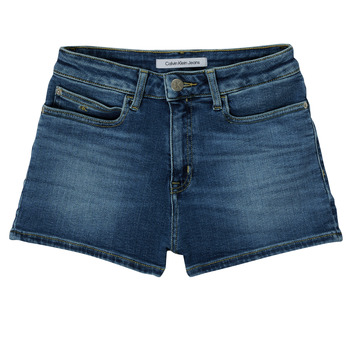 Textil Rapariga Shorts / Bermudas Calvin Klein Jeans RELAXED HR SHORT MID BLUE Azul