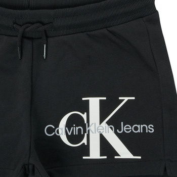 Calvin Klein Jeans REFLECTIVE MONOGRAM SHORTS Preto