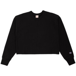 Textil Mulher Sweats Champion Cropped Reverse Weave Preto