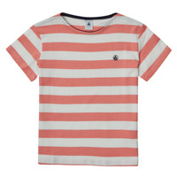 Textil Rapariga Kortärmad T-shirt Tri Or Die Petit Bateau BIBALI Branco / Rosa