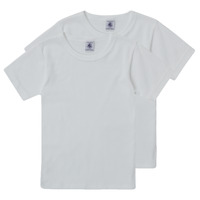 Textil Criança T-Shirt mangas curtas Petit Bateau TOM Branco