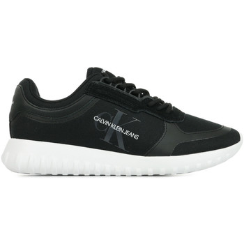 Sapatos Mulher Sapatilhas Calvin Klein T-shirt med logga Runner Sneaker Preto