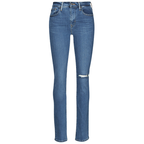 Textil Mulher Calças Jeans polo Levi's WB-700 SERIES-724 Branco / prata