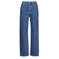Textil Mulher Calças leather Jeans Levi's WB-RIBCAGE-RIBCAGE Azul