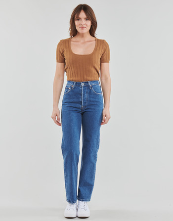 Textil Mulher Calças Shirt Jeans Levi's WB-RIBCAGE-RIBCAGE Azul