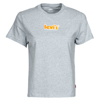 Textil Mulher T-Shirt mangas curtas Levi's WT-GRAPHIC TEES Logo / Cinzento