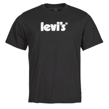 Textil Homem T-Shirt deze mangas curtas Levi's SS RELAXED FIT TEE Logo / Caviar