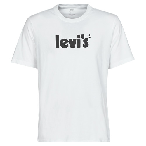 Textil Homem T-Shirt mangas curtas Levi's SS RELAXED FIT TEE Logo / Branco