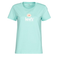 Textil Mulher T-Shirt mangas curtas Levi's THE PERFECT TEE Logo / Margarida / Angel / Azul