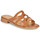 Sapatos Mulher Chinelos The Divine Factory QL4610 Camel
