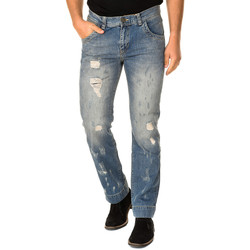 Textil Homem Calças Jeans Desigual Pantalón largo tejano Azul
