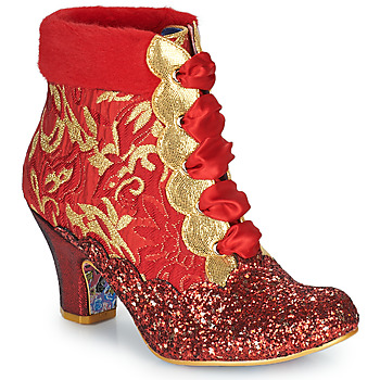Sapatos Mulher Botins Irregular Choice Fancy A Cuppa Vermelho / Ouro