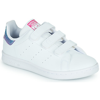 Sapatos Rapariga Sapatilhas adidas Originals STAN SMITH CF C Branco / Glitter