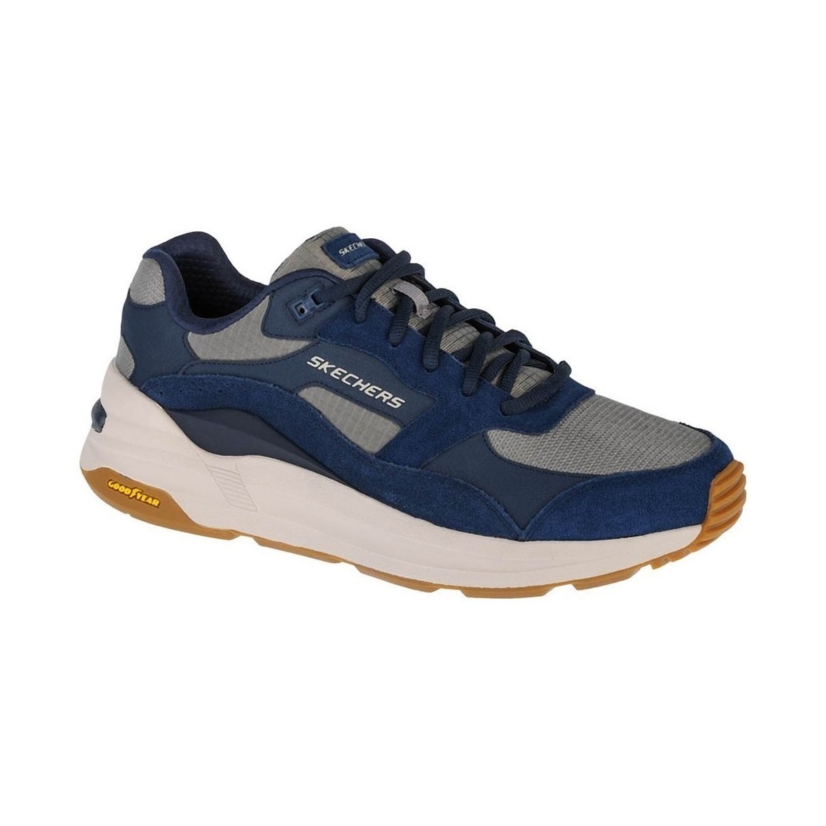 Sapatos Homem Sapatilhas Skechers Global Jogger Azul marinho, Cinzento