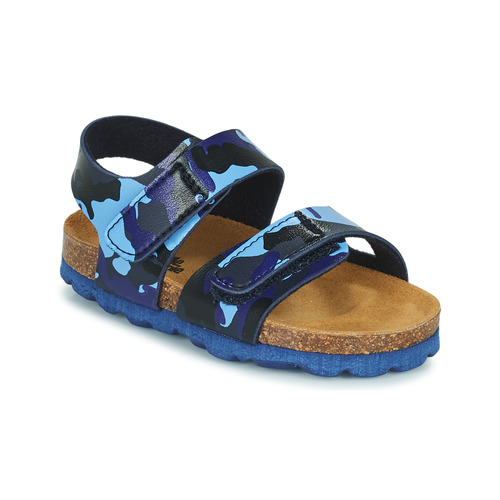 Sapatos Rapaz Sandálias Candeeiros de Pémpagnie BELLI JOE Azul / Camuflagem