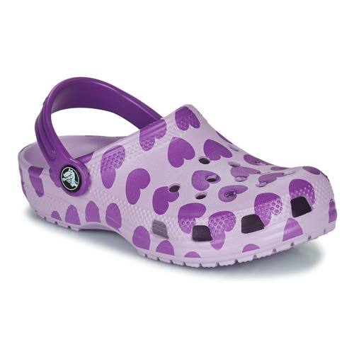 Sapatos Rapariga Tamancos Crocs CLASSIC EASY ICON CLOG K Violeta