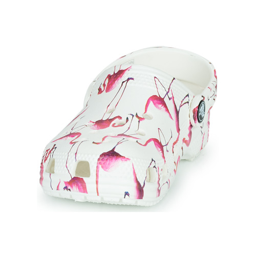 Crocs Classic Pool Party Clog K Branco / Rosa