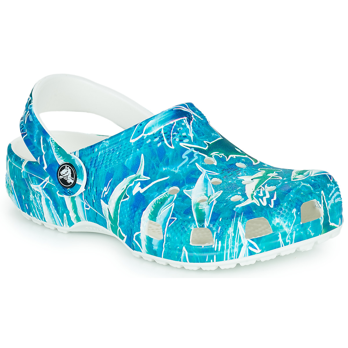 Sapatos Rapaz Tamancos Clogs Crocs Classic Pool Party Clog K Azul