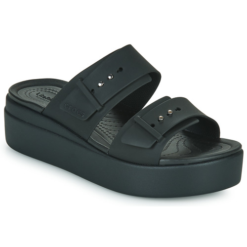 Sapatos Mulher Chinelos 207393-6RL Crocs 207393-6RL Crocs BROOKLYN SANDAL LOWWDG W Preto