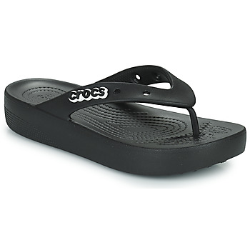 Sapatos Mulher Chinelos Crocs Classic Platform Flip W Preto