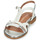 Sapatos Mulher Sandálias Karston SOBIA Branco / Prateado