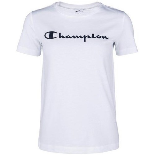 Textil Mulher MC2 Saint Barth graphic-print T-shirt Gelb Champion Crewneck Tshirt Branco