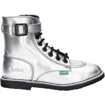 Sapatos Mulher Botas Kickers 877891-50 KICK TREND Plateado