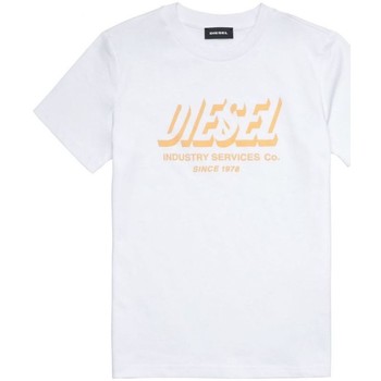 Textil Criança T-shirts e Pólos Diesel J00292 0GRAM - TDIEGOSA5-K100 Branco