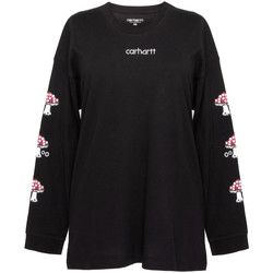 Textil Mulher T-shirts sweatshirt e Pólos Carhartt I029653 Preto