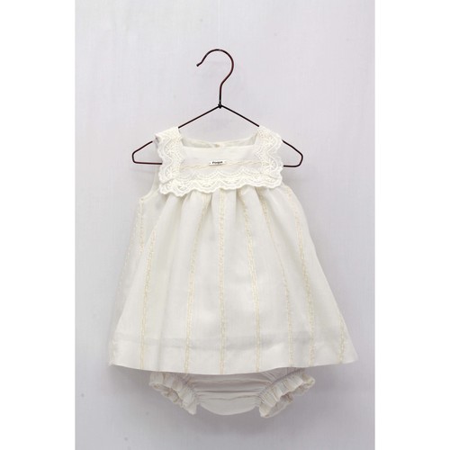 Textil Rapariga Vestidos Foque 2115401-1-12 Branco