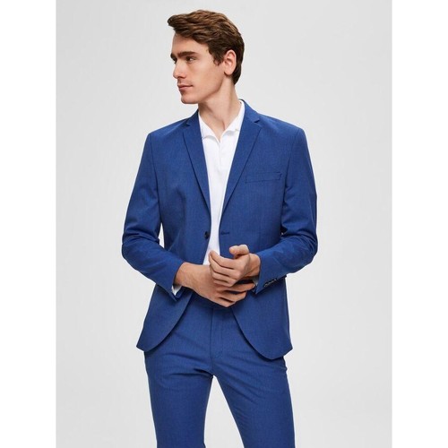 Textil Homem Casacos/Blazers Selected 16066789-3-50 Azul