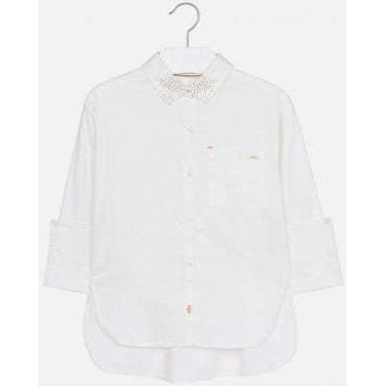 Textil Rapariga Camisas mangas comprida Mayoral 7123-18-25 Branco