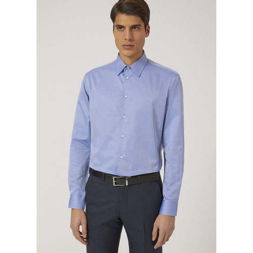 Textil Homem Camisas mangas comprida Emporio Armani W1CM5L-3-44 Azul