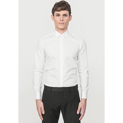 Textil Homem Camisas mangas comprida Antony Morato PV20MMSL00420-1000-1-3 Branco